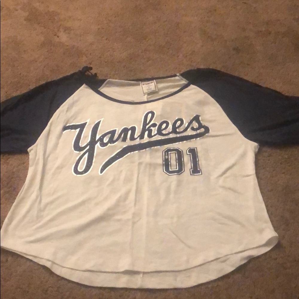 Pink Victoria’s Secret New York Yankees Shirt